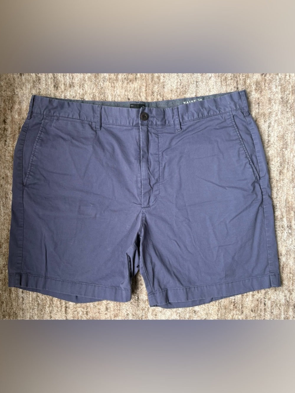 J. Crew Men's Navy Blue Flat Front Shorts